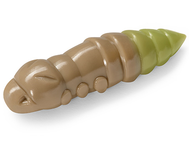 Larve FishUp Trout Series Pupa Cheese, Culoare 137 Coffee Milk Light Olive, 3.2cm, 10buc/plic