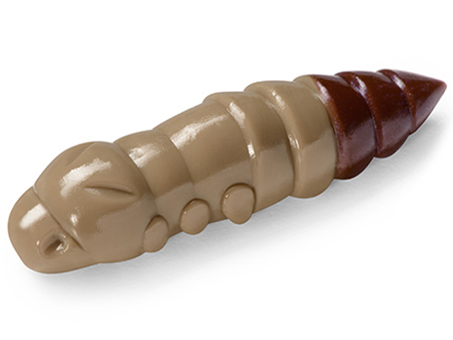 Larve FishUp Trout Series Pupa Cheese, Culoare 138 Coffee Milk Earthworm, 3.2cm, 10buc/plic