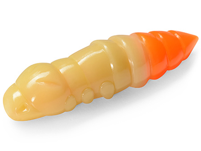 Larve FishUp Trout Series Pupa Cheese, Culoare 135 Cheese Hot Orange, 3.8cm, 8buc/plic