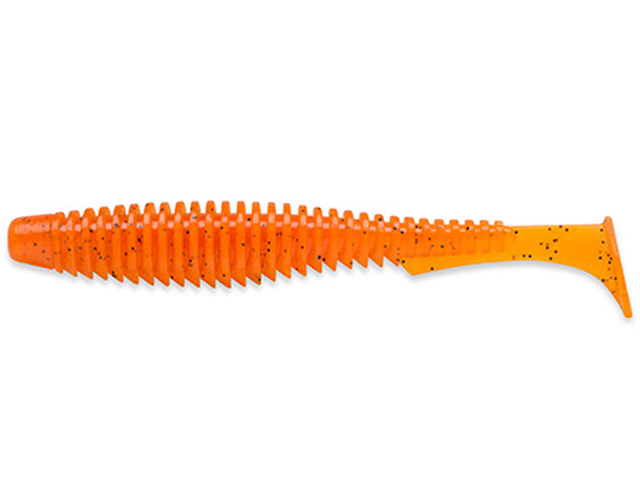 Shad FishUp U-Shad 4", Culoare 049 Orange Pumpkin Black, 10.1cm, 8buc/plic