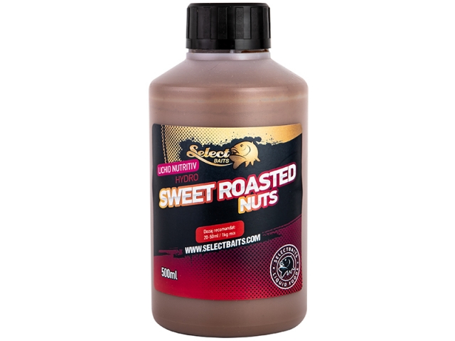 Lichid nutritiv Select Baits Hydro Sweet Roasted Nuts Liquid, 500ml
