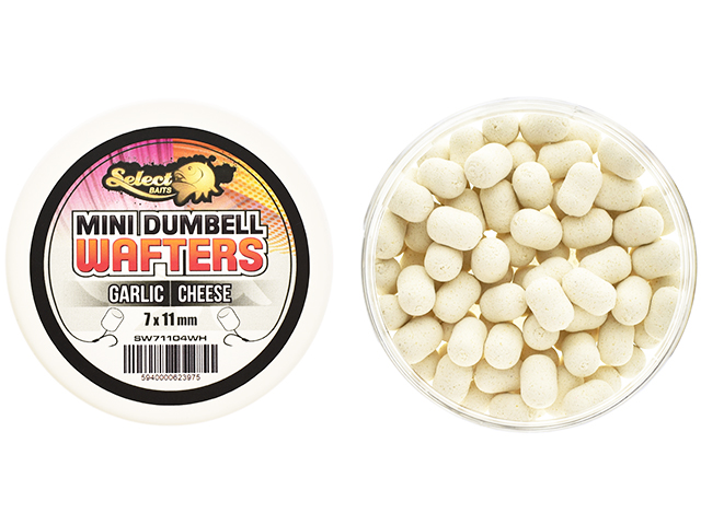 Mini dumbells critic echilibrate Select Baits Wafters, Garlic Cheese, 7-11mm/45g