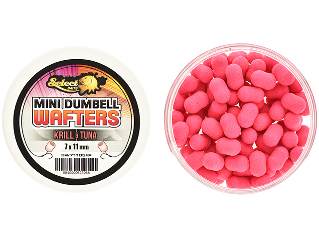 Mini dumbells critic echilibrate Select Baits Wafters, Krill&Tuna, 7-11mm/45g