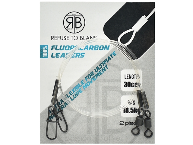 Strune RTB 100% Fluorocarbon Duo Lock Leader, 11.5kg/30cm, 2buc/plic