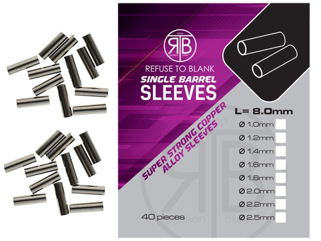 Bride RTB Crimp Copper Sleeves, 2.5mm, 40buc/plic