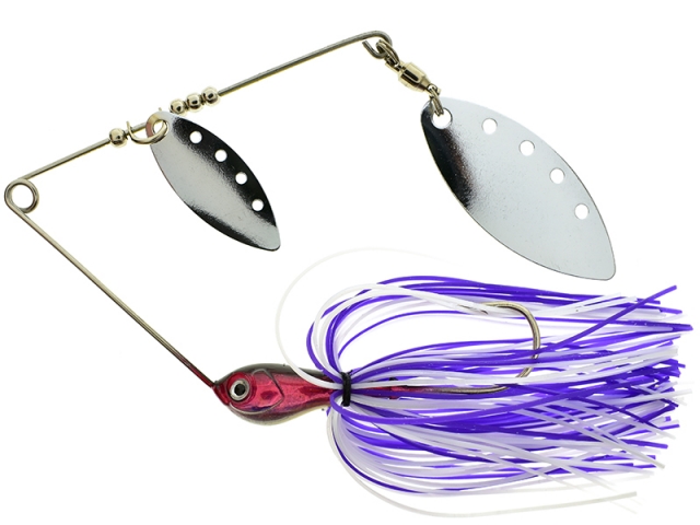 Spinnerbait RTB Dual Blade Spinnerbait 16g, Purple Black Silver Glitter