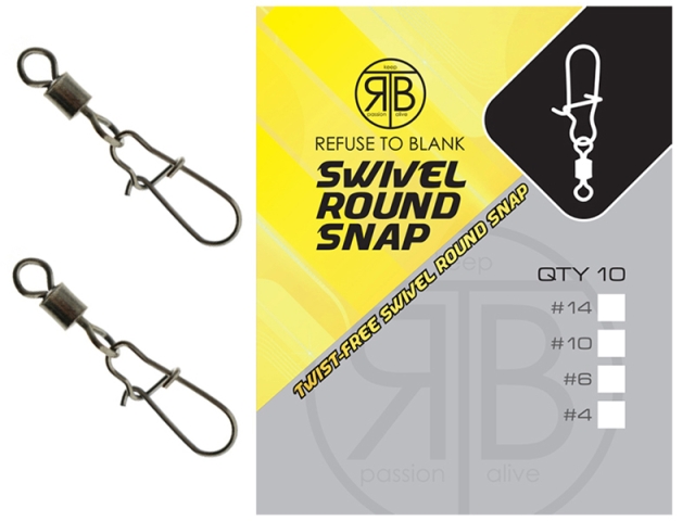 Agrafe RTB Swivel Round Snap, #4, 10buc/plic
