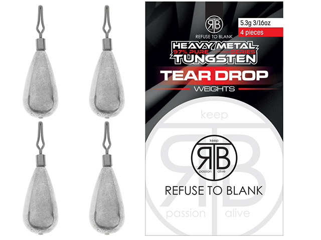 Plumbi Dropshot RTB Tungsten Tear Drop Weights, 10.5g, 2buc/plic