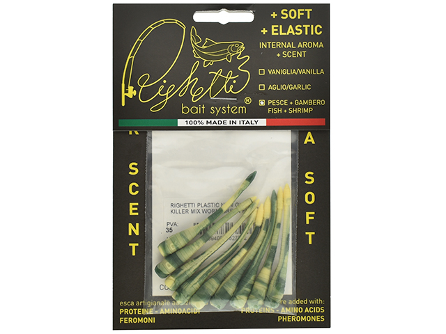 Righetti Girino Killer X-Soft 6cm Mix Worm Green Fish