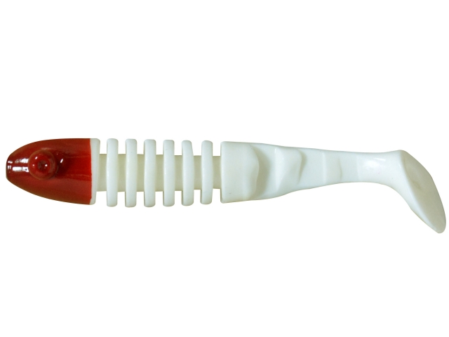 Shad Delalande Skeleton 5.5cm White Red Head, 1buc