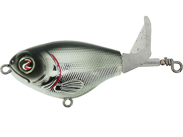 Vobler River2Sea Whopper Plopper 60 6cm 6g Chrome Black 44 F