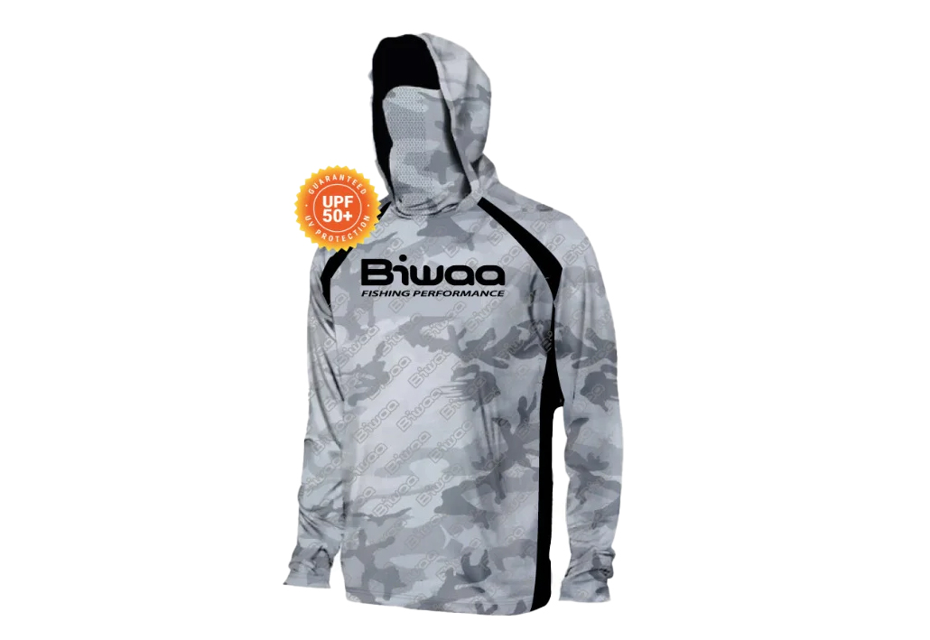 Bluză Biwaa cu protecție solară UPF50+, Grey Camo, mărimea undefined